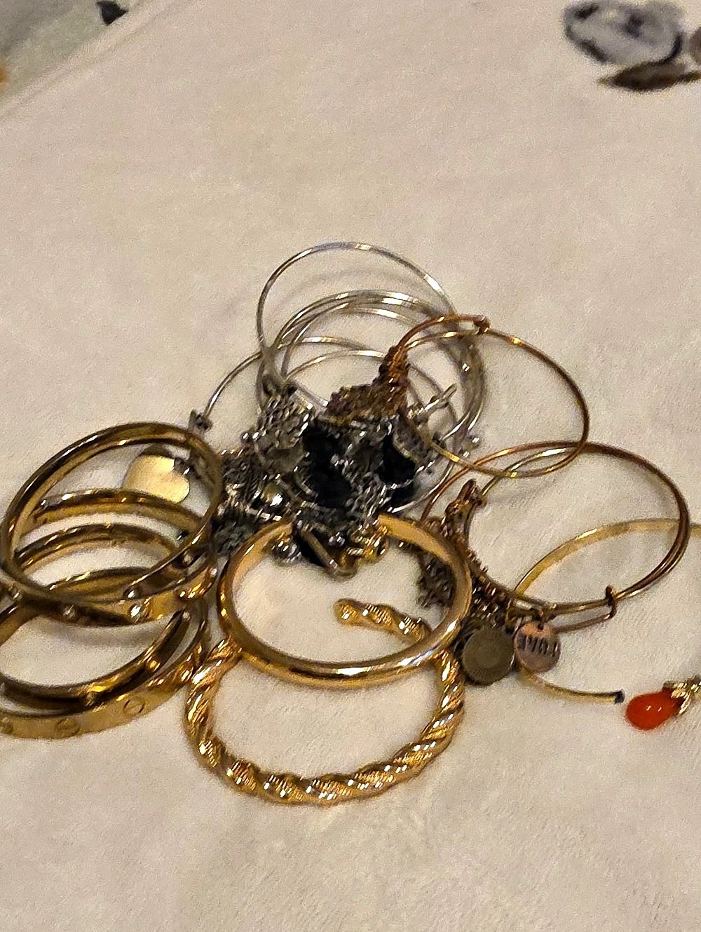 Mixed Metal Jewelry Lot Gold Silver